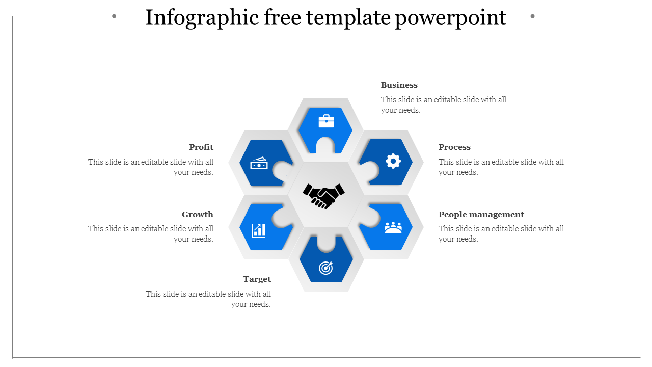infographic free template powerpoint-Blue
